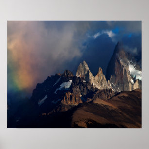 Regenbogen in den Anden Poster