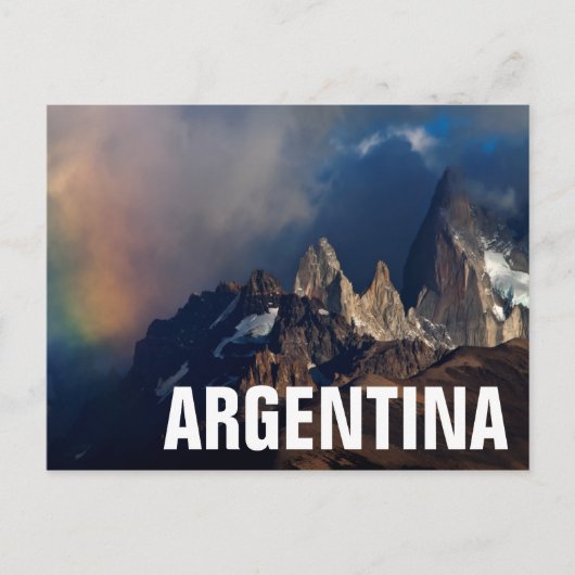 Regenbogen in den Anden Postkarte (Vorderseite)