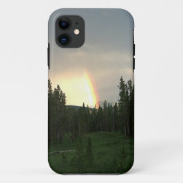 Regenbogen in den Bergen Art Foto Handy Case