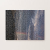 Regenbogen in den Bergen. Puzzle (Horizontal)