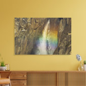 Regenbogen in den oberen Yosemite-Wasserfällen in Leinwanddruck (Insitu (Wohnzimmer))