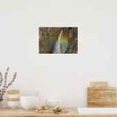 Regenbogen in den oberen Yosemite-Wasserfällen in  Poster (Küche)