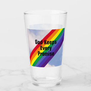 Regenbogen in den Sky Inspirational Bible Verses N Glas