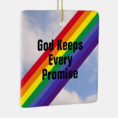 Regenbogen in den Sky Inspirational Bible Verses N Keramikornament (Rechts)