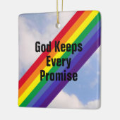 Regenbogen in den Sky Inspirational Bible Verses N Keramikornament (Links)