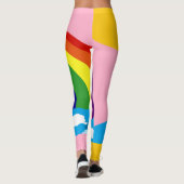 Regenbogen in den Wolken-Leggings Leggings (Rückseite)