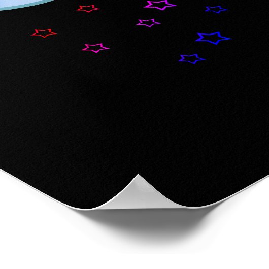 Regenbogen in den Wolken Poster (Ecke)