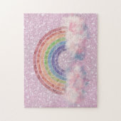 Regenbogen in der Cloud Abstrakt Puzzle (Vertikal)