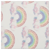 Regenbogen in der Cloud Abstrakt Stoff (Muster)