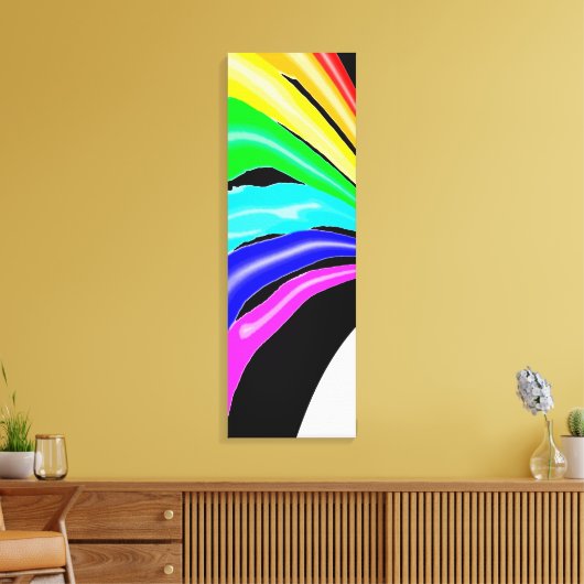Regenbogen in der Falle Leinwanddruck (Insitu (Wohnzimmer))