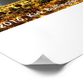 Regenbogen in der namibischen Wüste Poster (Ecke)