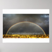 Regenbogen in der namibischen Wüste Poster (Vorne)