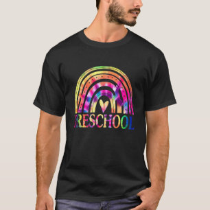 Regenbogen in der Vorschule zurück zum Schullehrer T-Shirt