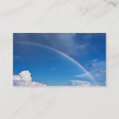 Regenbogen in einem blauen Himmel Visitenkarte (Rückseite)
