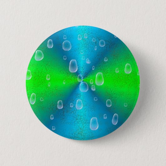 Regenbogen in Elefant Skin Lederoptik Button (Vorderseite)