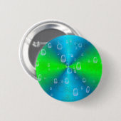 Regenbogen in Elefant Skin Lederoptik Button (Vorne & Hinten)