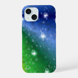 Regenbogen in Elefantenhaut Leder Optik & Regentro iPhone 15 Hülle