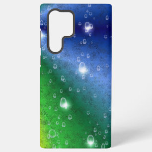 Regenbogen in Elefantenhaut Leder Optik & Regentro Samsung Galaxy Hülle