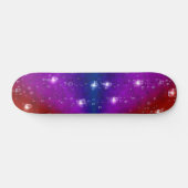 Regenbogen in Elefantenletheroptik & Regentropfen Skateboard (Horizontal)