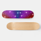 Regenbogen in Elefantenletheroptik & Regentropfen Skateboard (Horizontal)