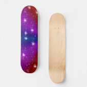Regenbogen in Elefantenletheroptik & Regentropfen Skateboard (Vorderseite)