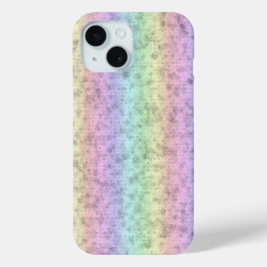 Regenbogen in Elephant Skin Leather Optik Case-Mate iPhone Hülle (Rückseite)