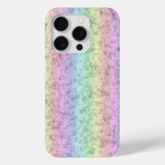 Regenbogen in Elephant Skin Leather Optik Case-Mate iPhone Hülle (Rückseite)