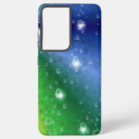 Regenbogen in Elephant Skin Leather Optik & Raindr