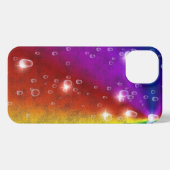 Regenbogen in Elephant Skin Leather Optik , Regent iPhone Hülle (Rückseite (Horizontal))