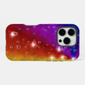 Regenbogen in Elephant Skin Leather Optik , Regent iPhone Hülle (Rückseite (Horizontal))