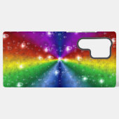 Regenbogen in Elephant Skin Leather Optik , Regent Samsung Galaxy Hülle (Rückseite (Horizontal))