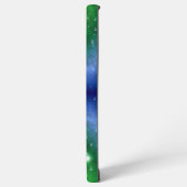 Regenbogen in Elephant Skin Leather Optik , Regent Samsung Galaxy Hülle (Linke Seite)