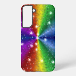 Regenbogen in Elephant Skin Leather Optik , Regent Samsung Galaxy Hülle