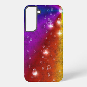 Regenbogen in Elephant Skin Leather Optik , Regent Samsung Galaxy Hülle