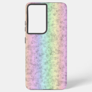 Regenbogen in Elephant Skin Leather Optik Samsung Galaxy Hülle