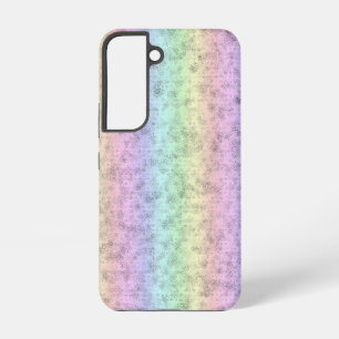 Regenbogen in Elephant Skin Leather Optik Samsung Galaxy Hülle