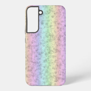 Regenbogen in Elephant Skin Leather Optik Samsung Galaxy Hülle