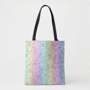 Regenbogen in Elephant Skin Leather Optik Tasche