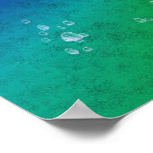 Regenbogen in Elephant-Skin-Leder-Optik Poster (Ecke)