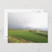 Regenbogen in Irland Postkarte (Vorne/Hinten)