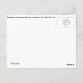 Regenbogen in Joshua Tree Postkarte (Rückseite)