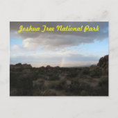 Regenbogen in Joshua Tree Postkarte (Vorderseite)