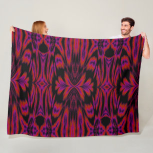 Regenbogen in Lichtschmetterlingen Fleecedecke