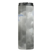Regenbogen in Storm Clouds Sky Gray individuell an Thermosbecher (Rückseite)