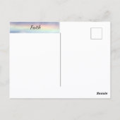 Regenbogen in Stormy Sky Rumi Zitat Fotografisch Postkarte (Rückseite)