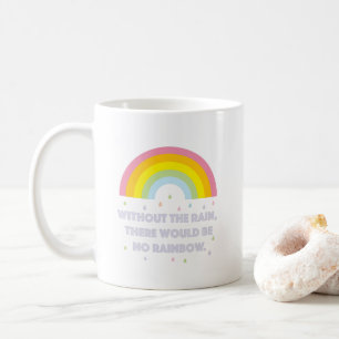 Regenbogen-Inspirational und motivierend Zitat Kaffeetasse