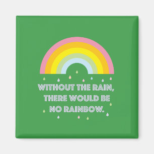 Regenbogen-Inspirational und motivierend Zitat Magnet