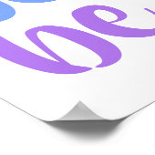 Regenbogen "Inspiriert" Poster (Ecke)