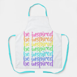 Regenbogen "Inspiriert" Schürze