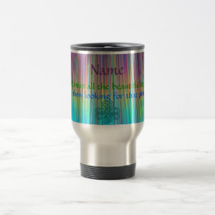 REGENBOGEN irische Sprichwort-Tasse (addieren Sie Reisebecher